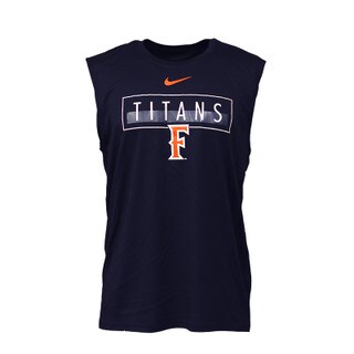 Nike Sleeveless Titan Tee - Navy